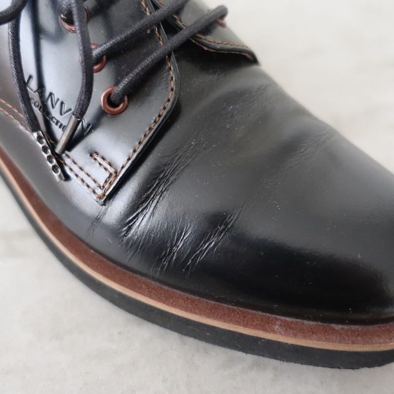 �����3���ۥ��Х� LANVIN �졼�����åץ��塼�� 23.5/23.5  23.5 (sh10-2603-134)��51D62��