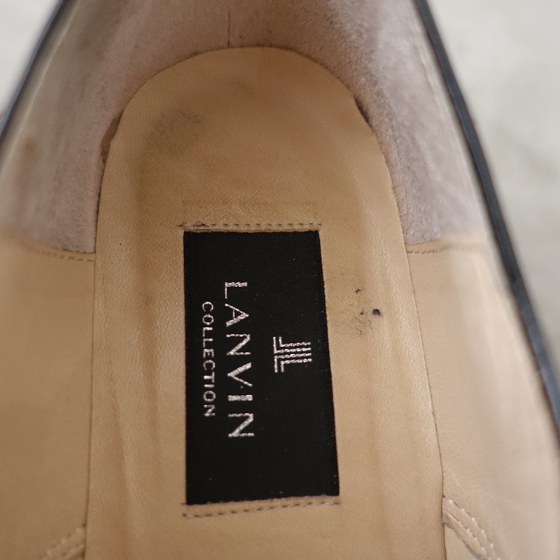 �����3���ۥ��Х� LANVIN �졼�����åץ��塼�� 23.5/23.5  23.5 (sh10-2603-134)��51D62��