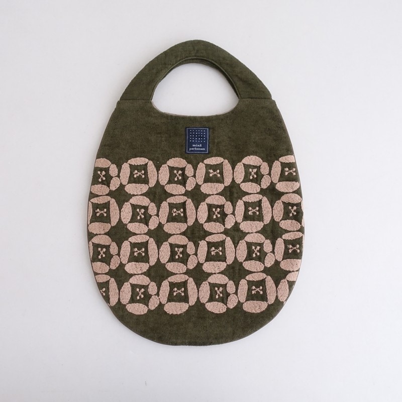 未使用】ミナペルホネン mina perhonen dear egg bag エッグバッグ