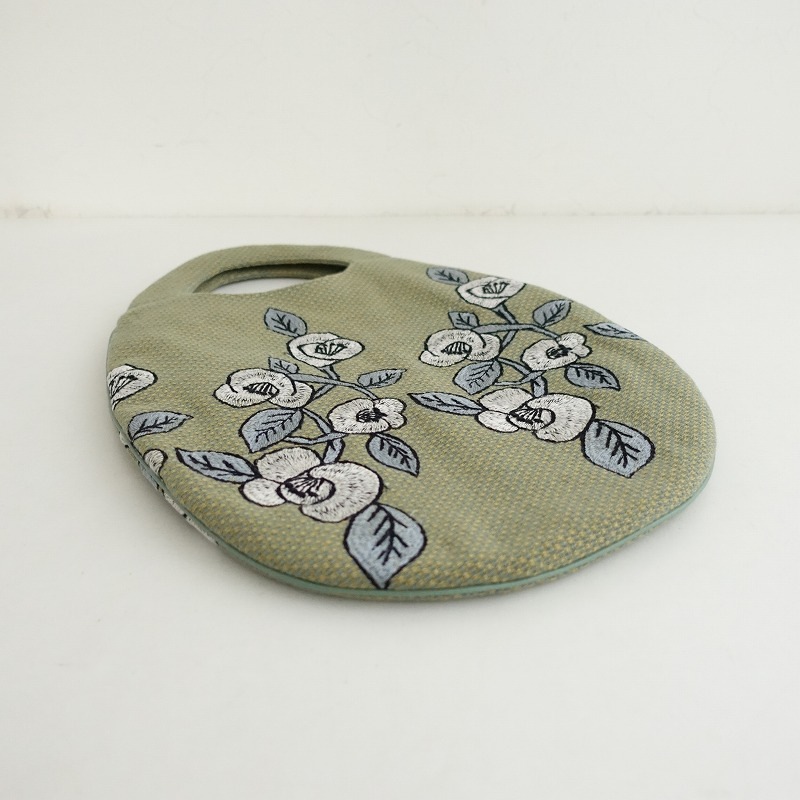 未使用】ミナペルホネン mina perhonen swing camellia egg bag エッグ