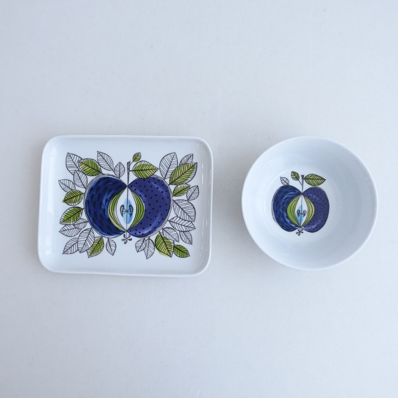 ���̲��ۥ����륹�ȥ��� Rorstrand Eden ���ǥ� ���������ץ졼�� 18cm �ܥ��� 13cm 2�����å�   (wa23-2509-93)��92J52��