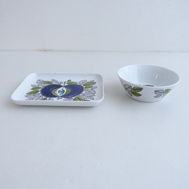 ���̲��ۥ����륹�ȥ��� Rorstrand Eden ���ǥ� ���������ץ졼�� 18cm �ܥ��� 13cm 2�����å�   (wa23-2509-93)��92J52��