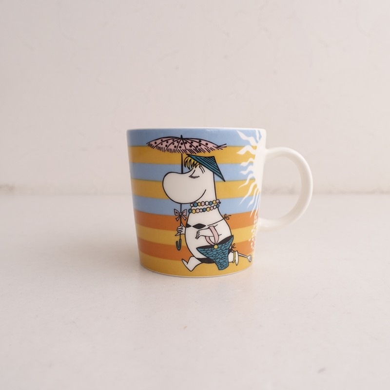 ���̲���2008ǯ�Ƶ�����/����ӥ� ARABIA MOOMIN MUG �ࡼ�ߥ�ޥ� on the beach   (wa5-2601-165)��80C62��