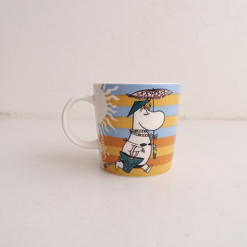 ���̲���2008ǯ�Ƶ�����/����ӥ� ARABIA MOOMIN MUG �ࡼ�ߥ�ޥ� on the beach   (wa5-2601-165)��80C62��