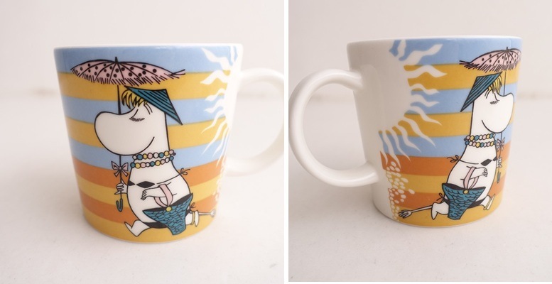 ���̲���2008ǯ�Ƶ�����/����ӥ� ARABIA MOOMIN MUG �ࡼ�ߥ�ޥ� on the beach   (wa5-2601-165)��80C62��
