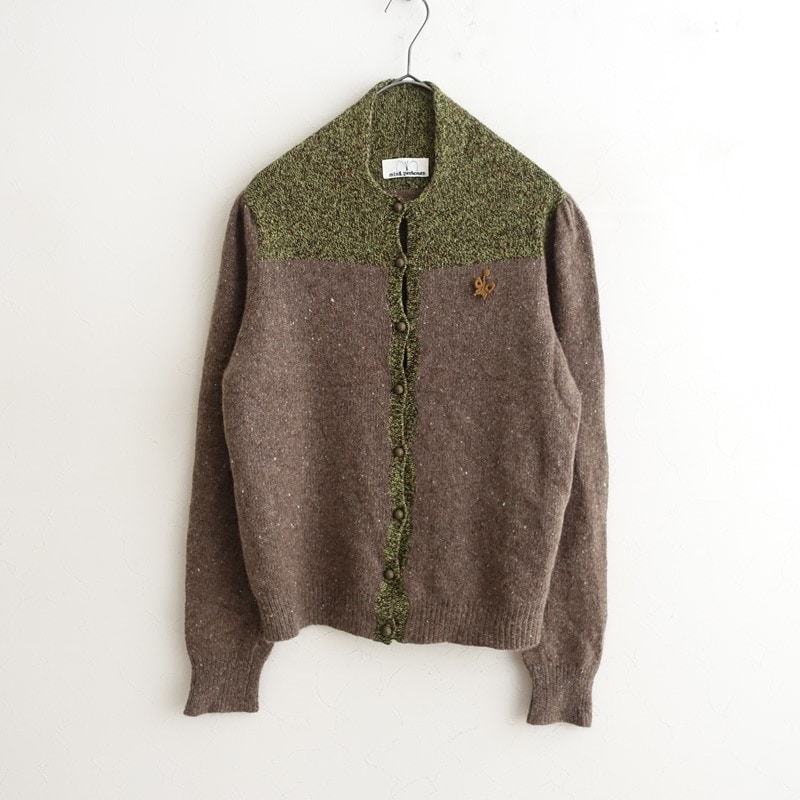 ミナペルホネン mina perhonen poem カシミヤニットカーディガン 38 (1