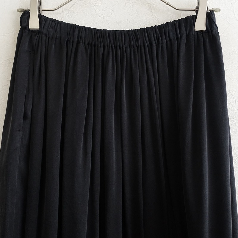 6.3ۥ桼쥹 humoresque washed silk satin gather skirt  M (sk2-2504-283)11E52