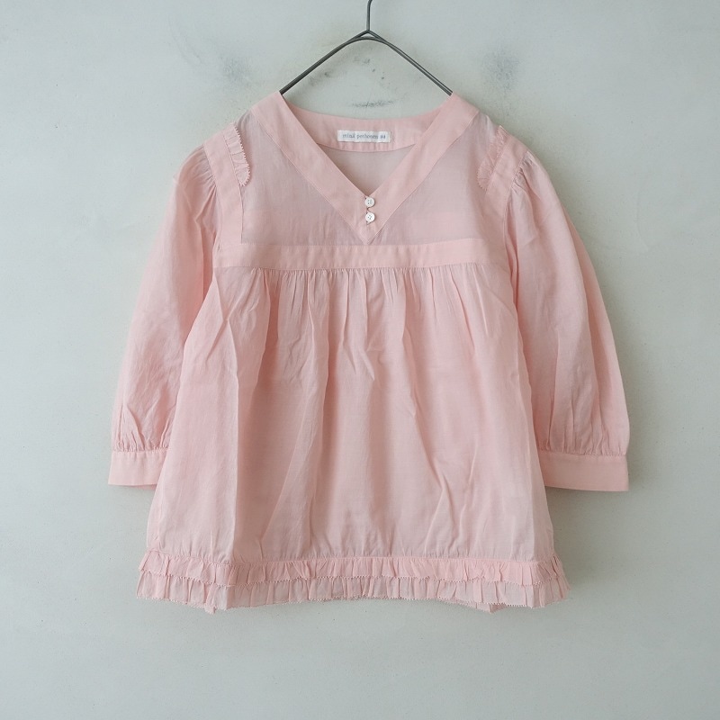 2023SS/定価5.5万】ミナペルホネン mina perhonen valoaフリルブラウス  