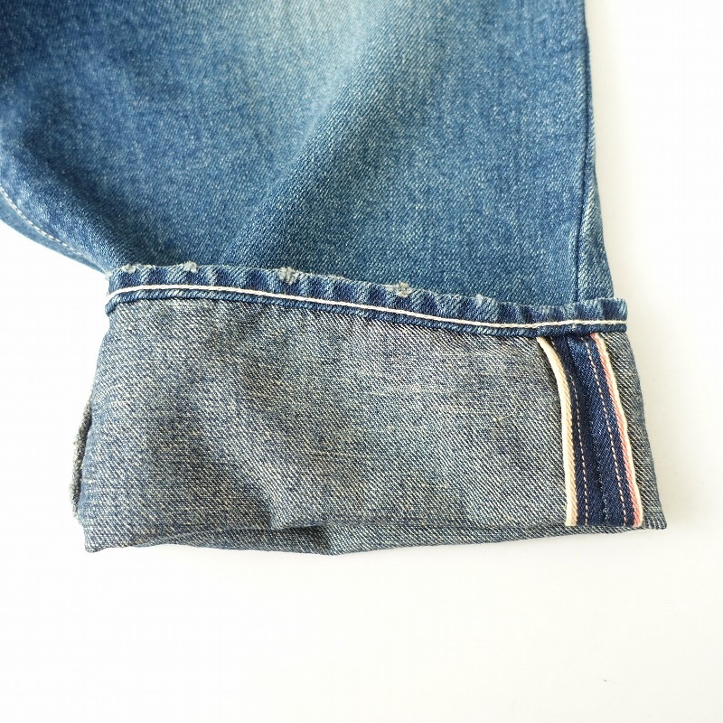 mina perhonen ミナペルホネン alwaysダメージ加工デニム 40 定価4万】ミナペルホネン mina perhonen always ユーズド加工