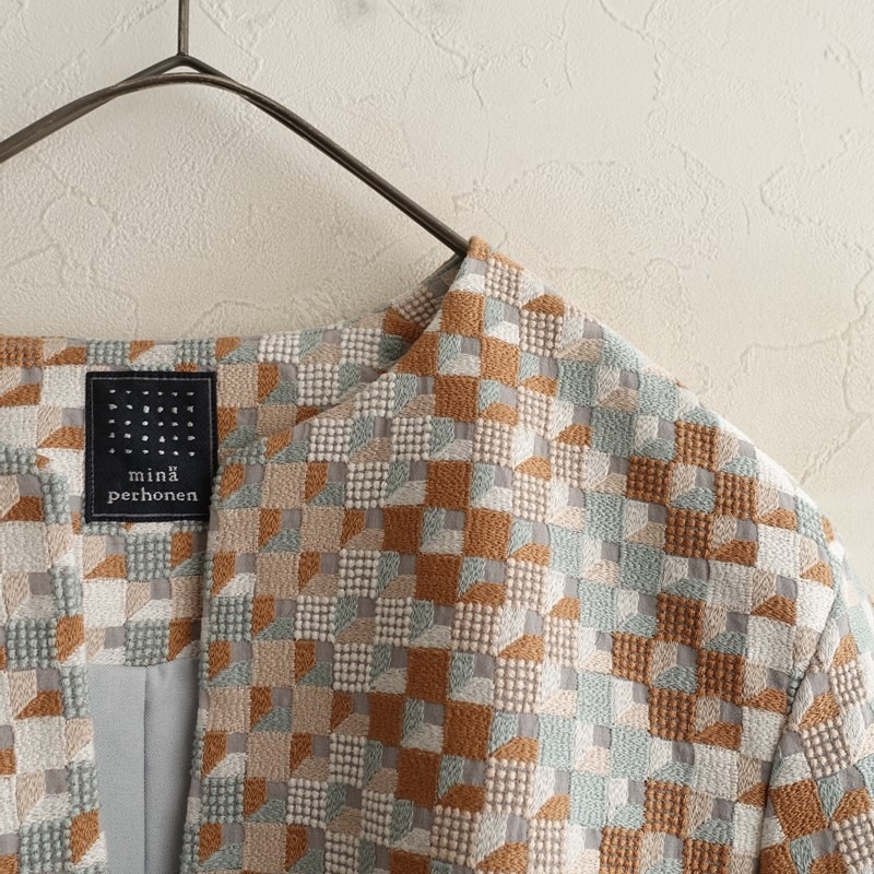 ��2025SS/����/���15.4���ۥߥʥڥ�ۥͥ� mina perhonen kuutio �Ρ����顼���㥱�å�  36 (jk1-2512-86)��40A62��