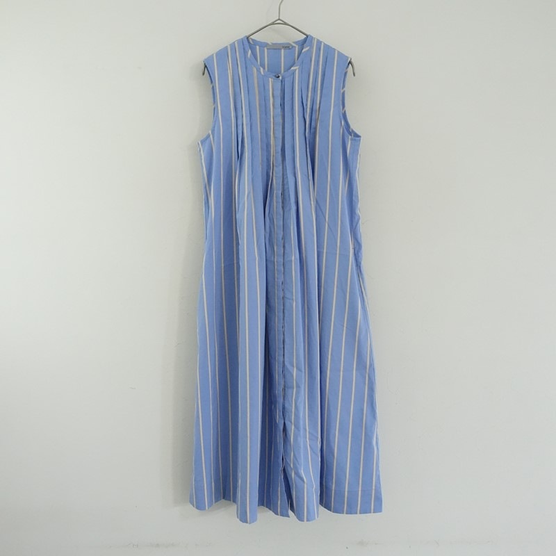 新品✳︎Le pivot✳︎ストライプノースリーブワンピース ルピボット Le pivot コットンブレンドストライプノースリーブ
