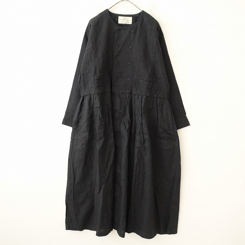 定価3.5万】ネストローブ nest Robe リネンダブルブレスト切替