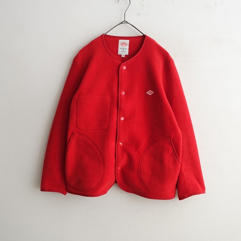 定価1.8万】ダントン DANTON ノーカラーフリースジャケット 36 (jk25