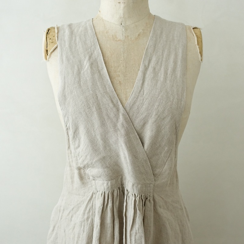 4.2ۥȥꥨ󥿥 Atelier dantan Ribot Linen Dress ɥ쥹  - (j1-2503-469)91D52