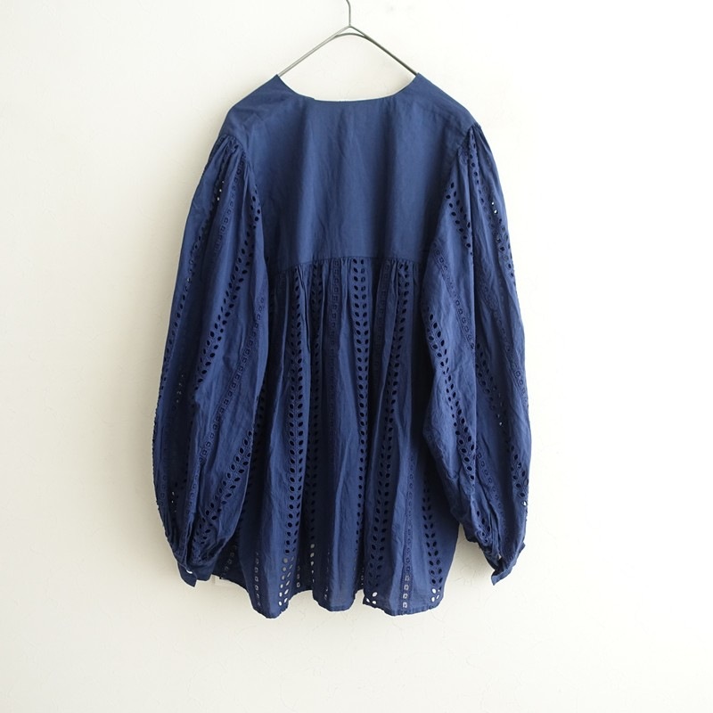 ������/���5.9���ۥȥ����塼 TOUJOURS Classic Smock Shirt �ɤ��夦���㥶���ץ륪���С��֥饦��  2 (25-2602-18)��40C62��