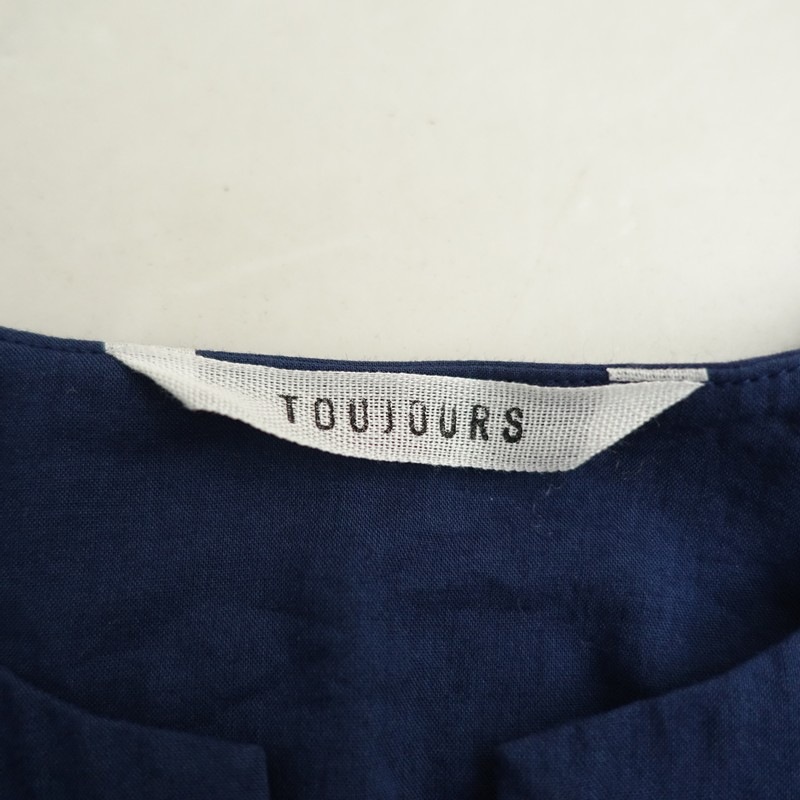 ������/���5.9���ۥȥ����塼 TOUJOURS Classic Smock Shirt �ɤ��夦���㥶���ץ륪���С��֥饦��  2 (25-2602-18)��40C62��