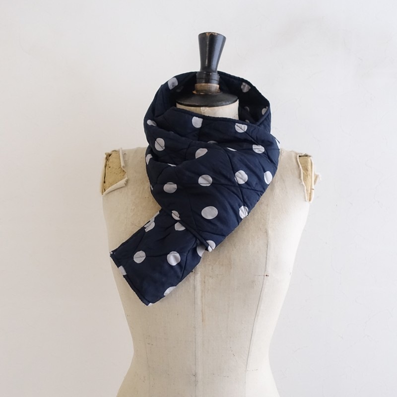 �����ʡ�2024AW/�᥾��ɥ����� maison de soil PADDED SILK DOT MUFFLER �ޥե顼   (st10-2604-23)��03D62��