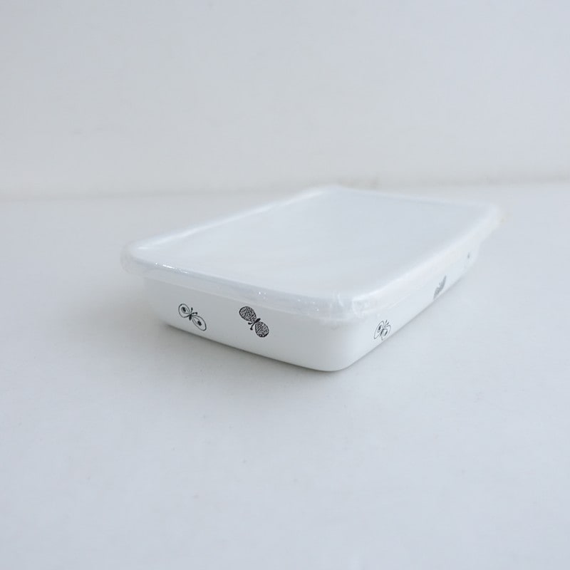 ミナペルホネン×野田琺瑯 mina perhonen×野田琺瑯 レクタングル 浅型 S