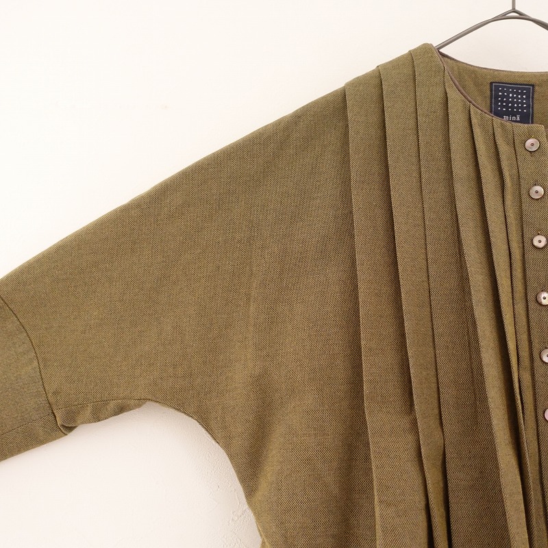 定価7.9万】ミナペルホネン mina perhonen rytmi ノーカラータック