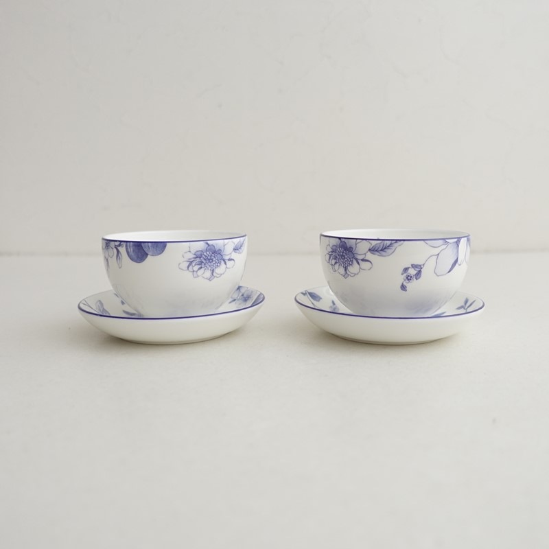 ���̲�������/�����å����å� WEDGWOOD BLUE PLUM ����ѥˡ��� �ƥ������åס��������� 2�ҥ��å�   (wa84-2607-70)��10I62��
