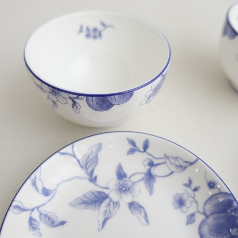 ���̲�������/�����å����å� WEDGWOOD BLUE PLUM ����ѥˡ��� �ƥ������åס��������� 2�ҥ��å�   (wa84-2607-70)��10I62��