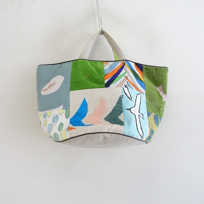 ミナペルホネン mina perhonen piece basket bag (ba11-2507-91