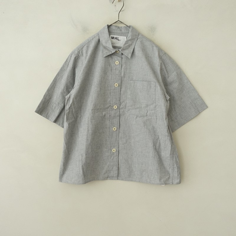 マーガレットハウエル MHL. コットン半袖シャツ 2 (33-2607-50)【60H62 