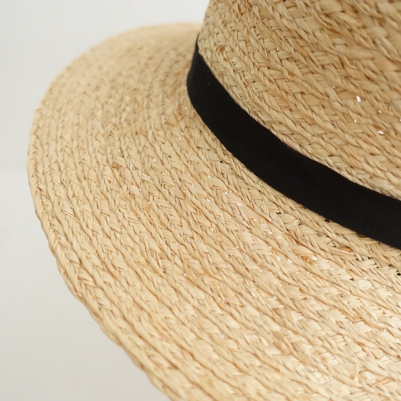 2ۥ Sashiki raffia back ribbon 7.5cm brim   (jha10-2506-3)82F52
