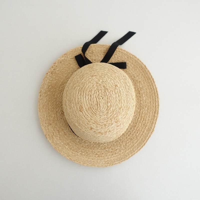 2ۥ Sashiki raffia back ribbon 7.5cm brim   (jha10-2506-3)82F52