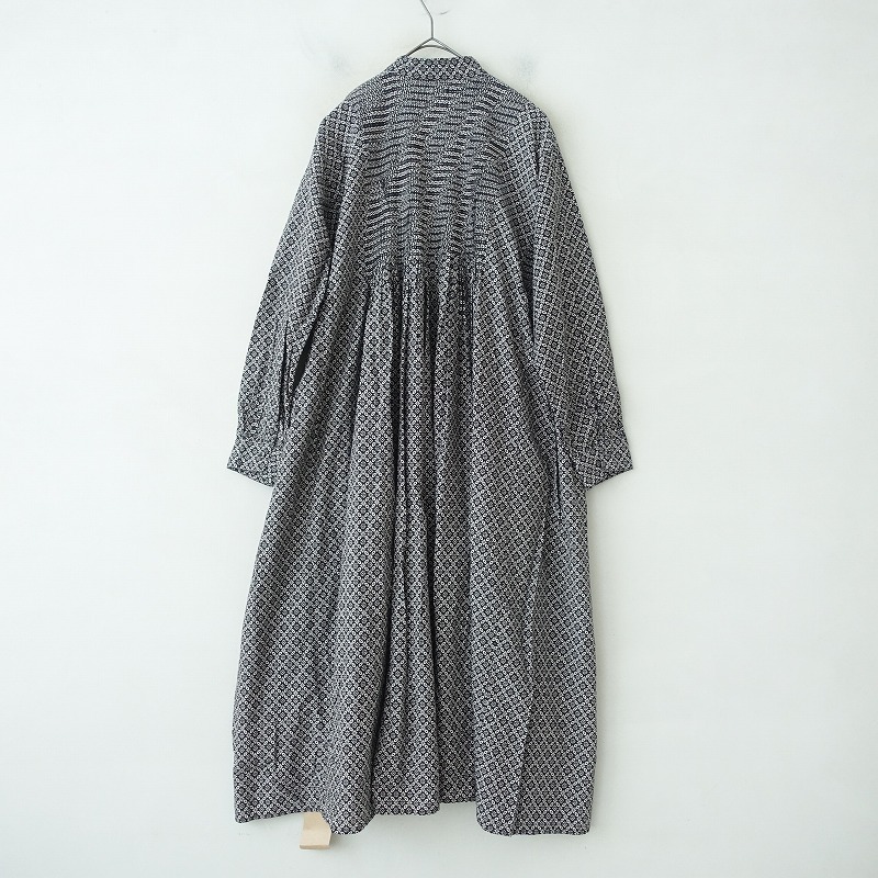 国内発送★Sosandar バロックプリントシワシャツドレス 美品/定価3.8万/メゾンドソイル maison de soil フラワー