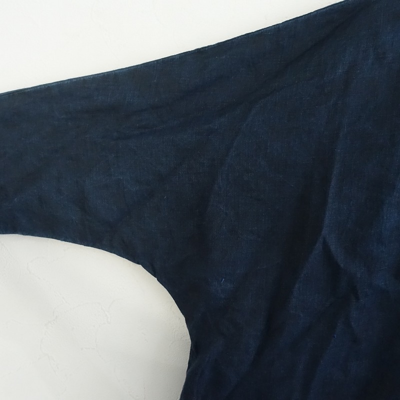 5.9ۥڡ S/P STASTNY PRODUKT INDIGO LINEN HAORI  FREE (jk27-2510-9)10K52
