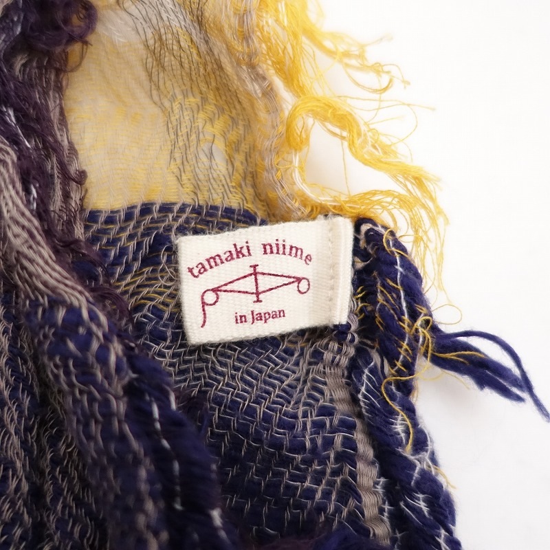 ���ޥ��˥��� tamaki niime roots shawl Big   (st25-2507-185)��20H52��