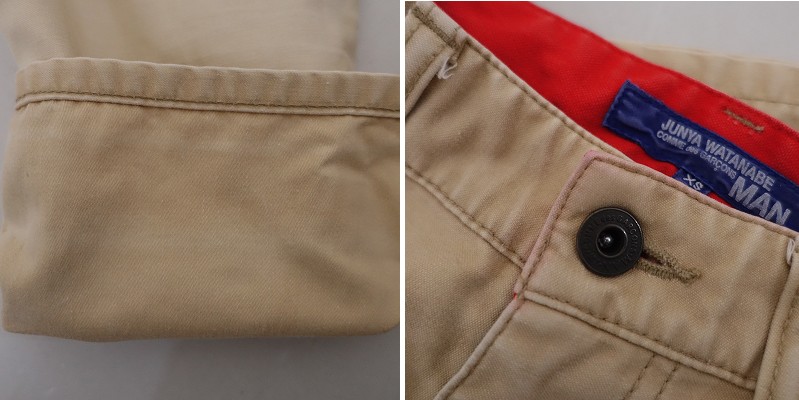 �ڥ�󥺡ۥ�����勵�ʥ٥���ǥ���륽��ޥ� JUNYA WATANABE COMME des GARCONS MAN �ѥ��  ��� XS (25-2601-346)��51B62��