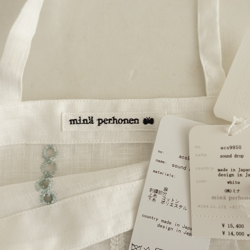��̤����/���1.5����2024SS/�ߥʥڥ�ۥͥ� mina perhonen sound drop �Хå� S   (ba31-2511-39)��51L52��
