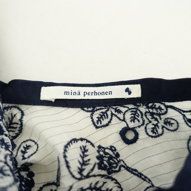 極美品　ミナペルホネン　sometimes lucky　チュニック ワンピース ミナペルホネン mina perhonen sometimes lucky シルクコットン