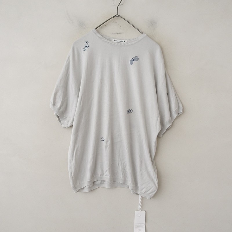 ミナペルホネン☆choucho　Ｔシャツ　コットン　半袖　ws8174 ミナペルホネン 半袖Tシャツ choucho グレーS｜Yahoo!フリマ（旧PayPay