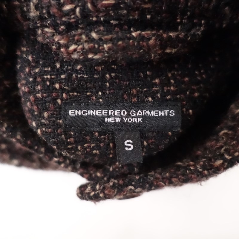 �����6.7���ۥ��󥸥˥����ɥ������� ENGINEERED GARMENTS Loiter Jacket Polyester wool Tweed Boucle �ĥ����ɥ�����  S (kjk33-2512-263)��50A62��