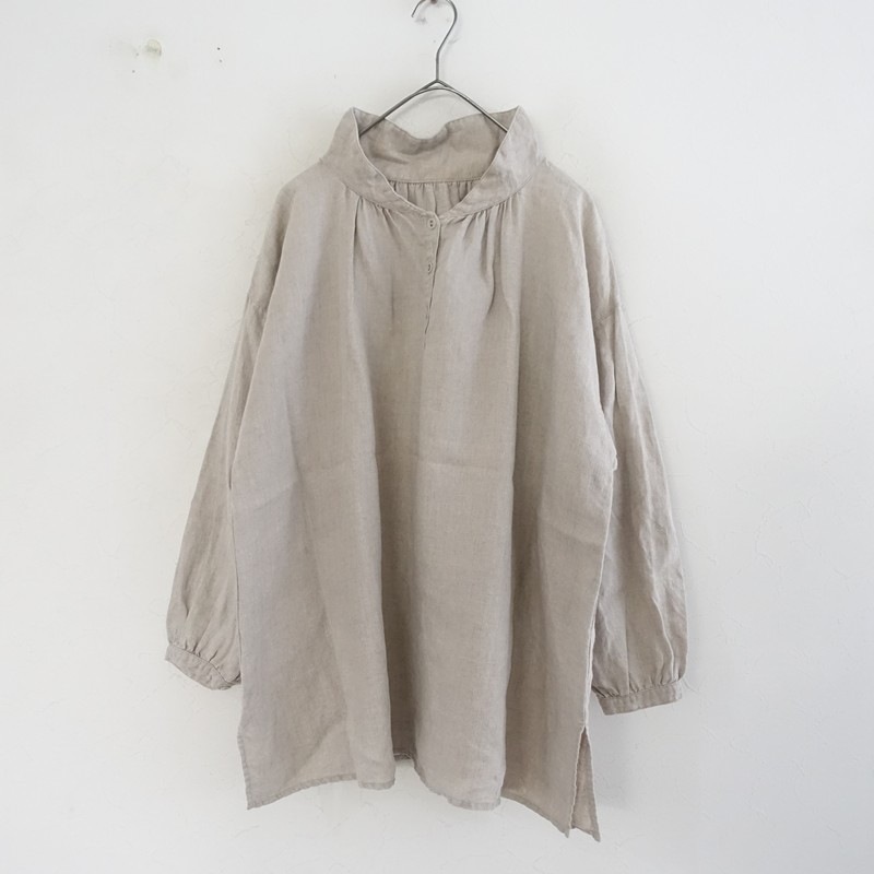 ネストローブ nest Robe リネンスモックブラウス (2-2512-295)【51A62