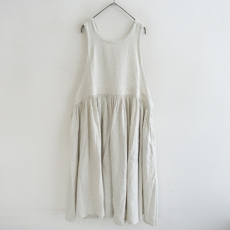 a+koloni エプロンワンピース 美品 定価1.6万】アラクリティーコロニー a+koloni コットンエプロン