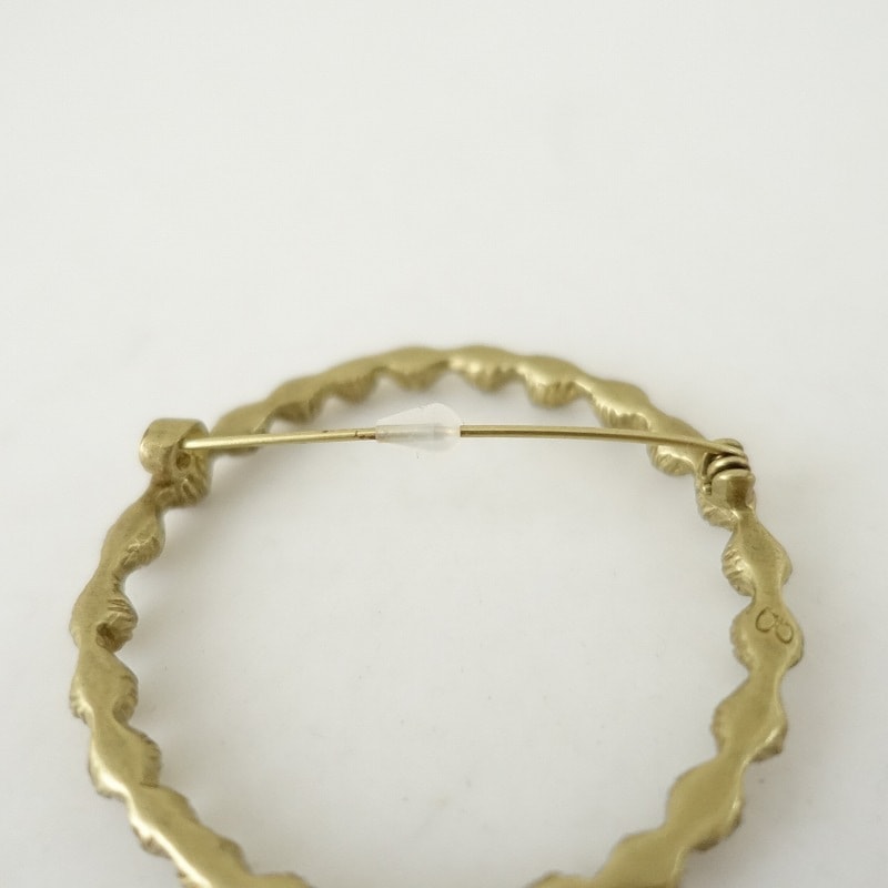 ミナペルホネン tambourine ブローチ　アンティークゴールド ミナペルホネン tambourineブローチUKA アンティークゴールド