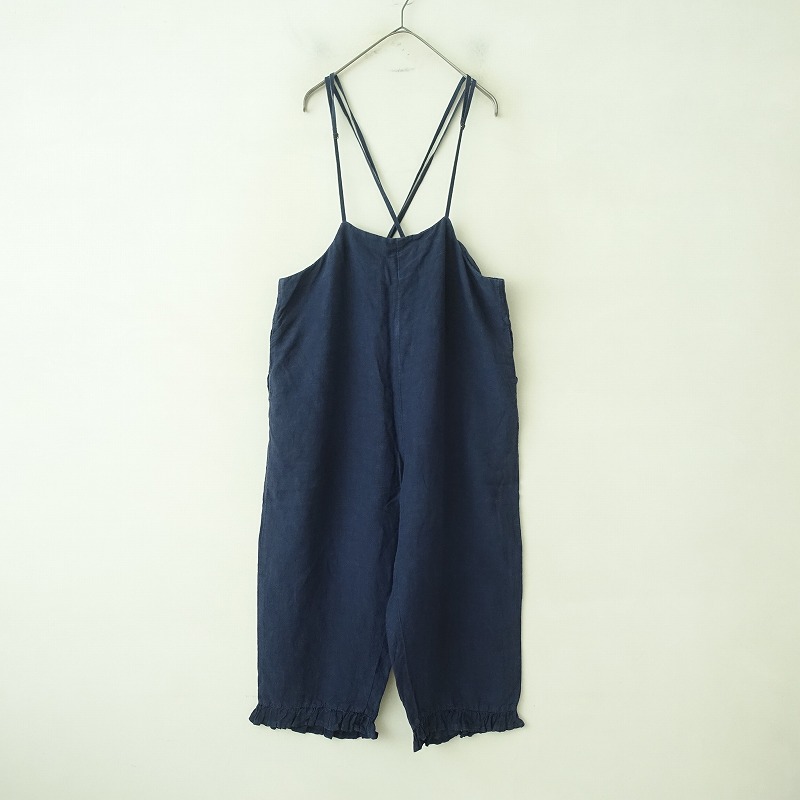 【 nest Robe 】リネンプチフリルサロペット nest Robe - ネストローブ♡リネンプチフリルサロペットの通販