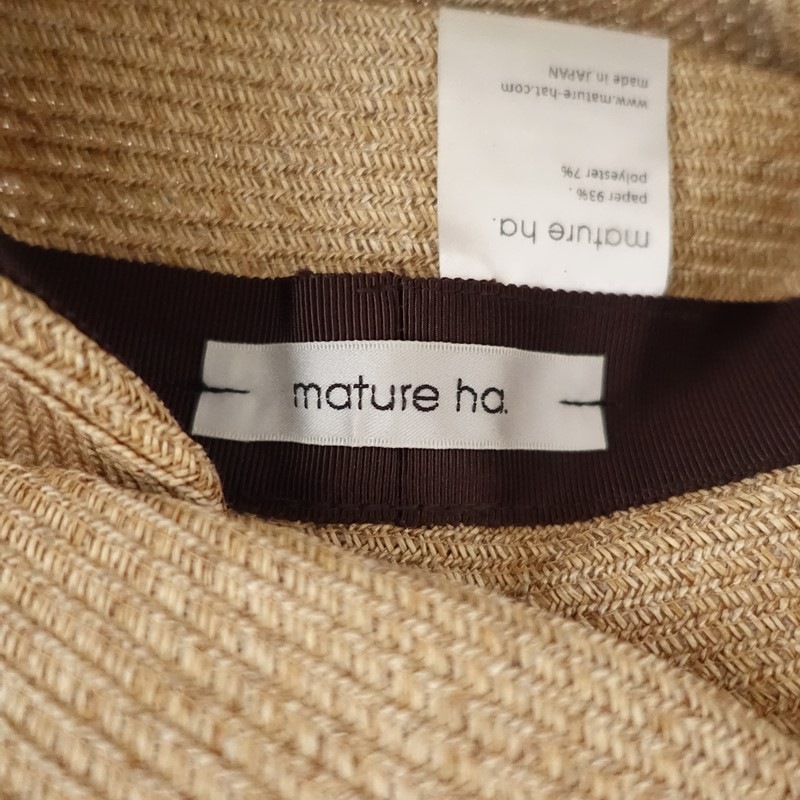 �����1.6���ۥޥ��奢���� mature ha. BOXED HAT 11cm brim switch color line �ܥå����ϥå�   (ha10-2605-110)��51F62��