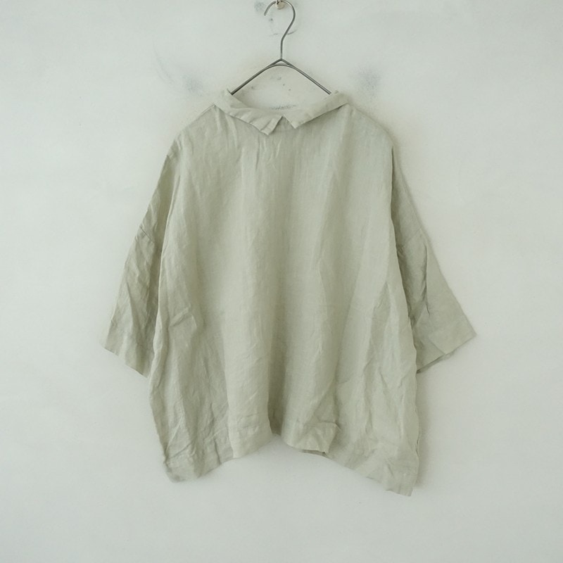 定価2.2万】ネストローブ nest Robe リネン2WAYワイドブラウス F (27