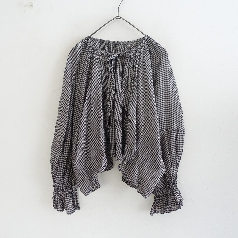 2024/定価2.9万】ネストローブ nest Robe シルクリネンブラウス