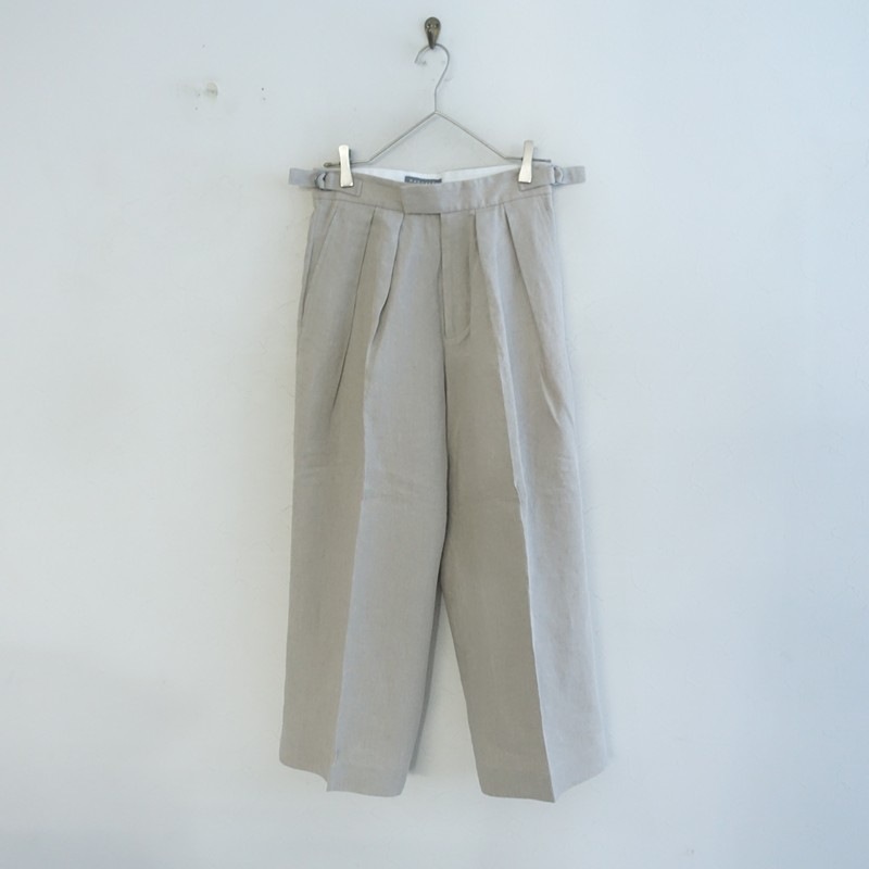 Margaret howell 25SS リネントラウザー 定価5.7万】マーガレットハウエル MARGARET HOWELL コンパクトリネン