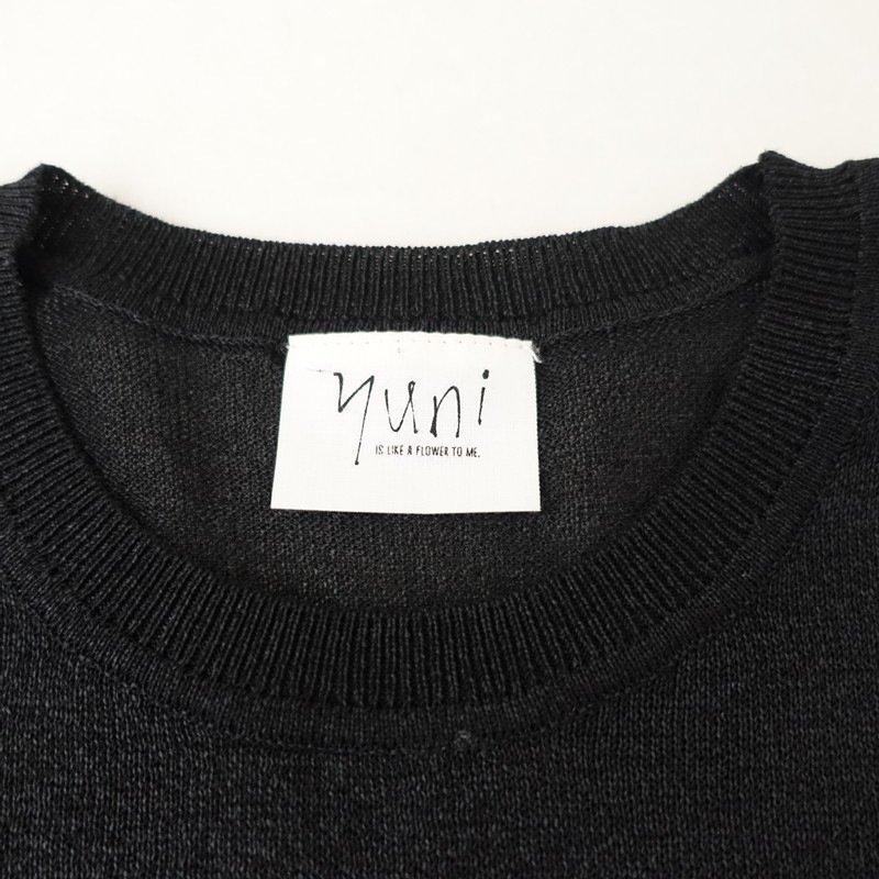 ��2026/���1.3���ۥ�� yuni IS LIKE A FLOWER TO ME. 12G�»�/Polyestel long sleeves KNIT T-SHIRT  F (25-2608-93)��13H62��