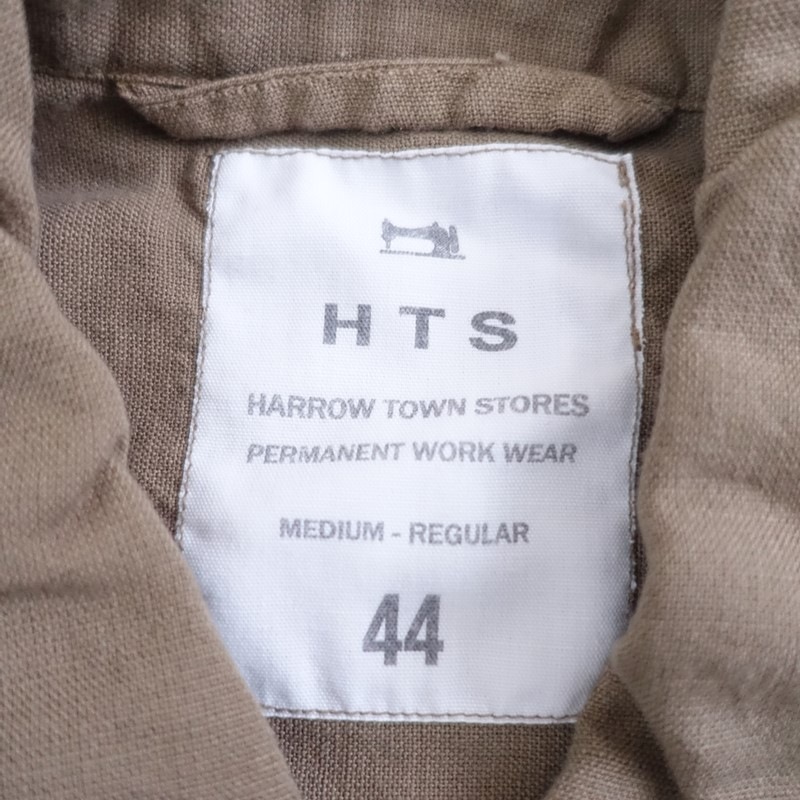 ������/���2.2���ۥϥ��������󥹥ȥ����� HARROW TOWN STORES PLAIN OVER DYE ONE-UP COLLAR SHIRT  44 (k1-2605-51)��03E62��