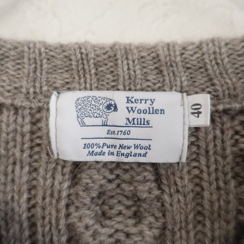 ���꡼�������ߥ륺 kerry woollen mills Pure New Wool����󥱡��֥�˥åȥ����ǥ�����  40 (2-2512-282)��51A62��