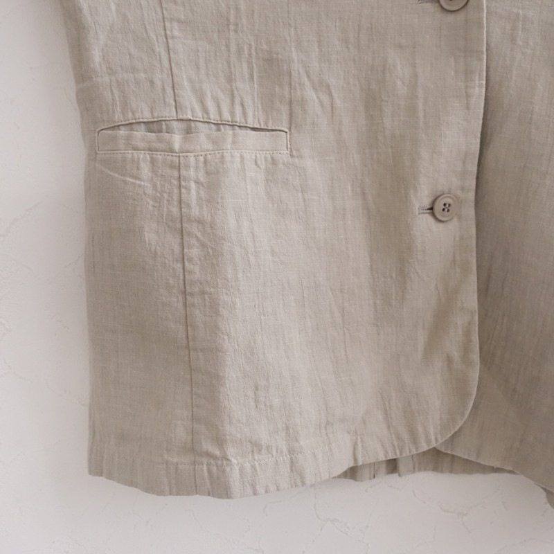 ��2025/���4.7���ۥ������२���� evam eva water linen jacket  M (jjk27-2606-107)��11G62��