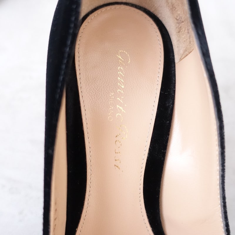 �����7.3���ۥ��������� ���å� Gianvito Rossi GIANVITO70 �ҡ���ѥ�ץ�  35.5 (sh84-2603-68)��62D62��